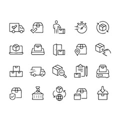 Fast shipping delivery truck flat vector icon for apps and websites on background