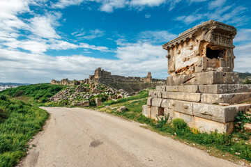 Xanthus Ksantos ancient city ruins