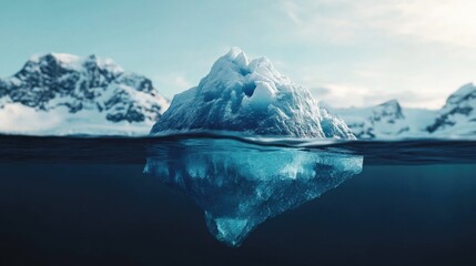 Icy Mountain Landscape