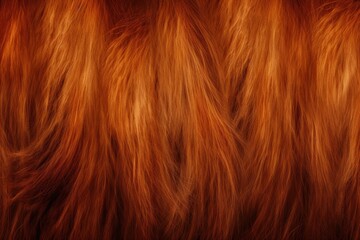 Fototapeta premium Reddish-brown animal fur with dense soft texture