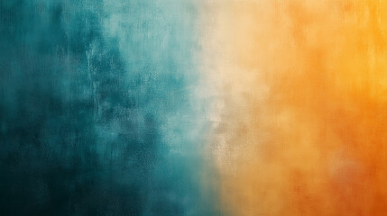 Obraz premium Abstract Cool Blue to Warm Orange Textured Gradient Wall Art