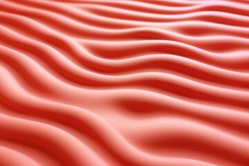 Naklejka premium Smooth red waves forming an abstract minimalist texture