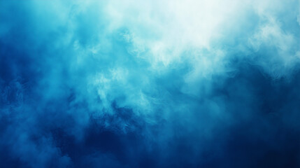 Obraz premium Vivid Blue Cloudy Background in Misty Nebula-Like Environment
