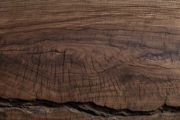Dark wood with pronounced grains and natural cracks

