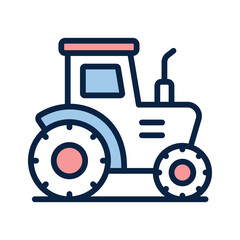 A powerful tractor, essential for large scale garden and farm work