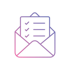 Email List vector icon stock illustration