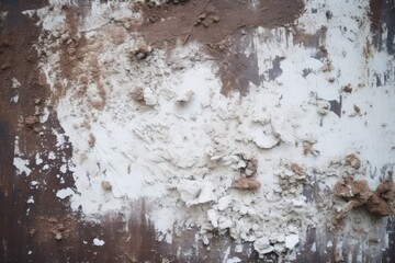 Obraz premium Abstract white and brown grunge texture for distressed and rustic background with paint surface in pattern.