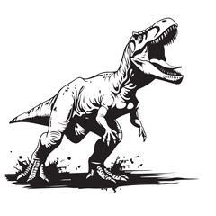 Megalosaurus image vector. Megalosaurus stand attack stock illustration