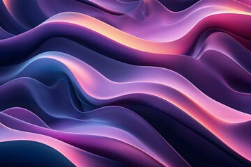Obraz premium Colorful flow of abstract waves resembling a vibrant landscape