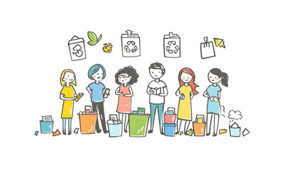 recycle and reuse products concept to keep the world green.