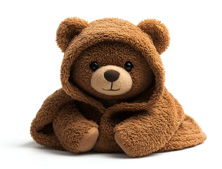 Obraz premium a stuffed bear wrapped in a blanket