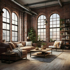 3d render of luxury hotel reception lobby