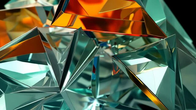 abstract crystal glass background