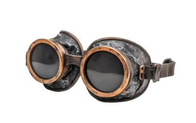 Goggles isolated on white or transparent background