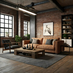 3d render of luxury hotel reception lobby