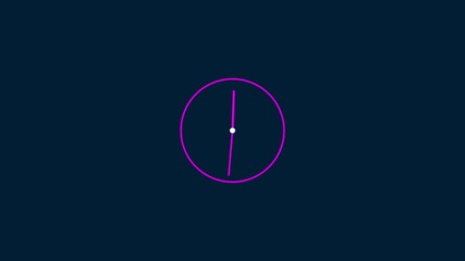 abstract wall clock animation backgrou