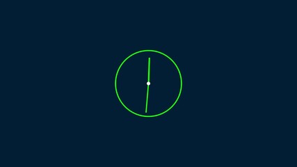 abstract wall clock animation backgrou