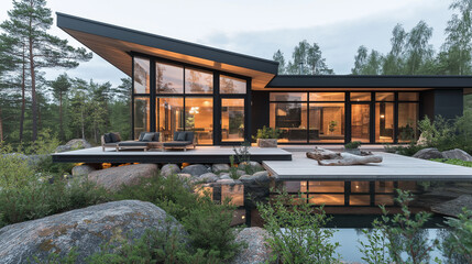 architect-designed house in scandinavia.