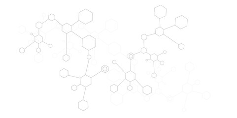 Vector white illustration for medicine, technology or science design.