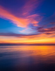 Fototapeta premium 海辺の夕焼け グラデーション 壁紙