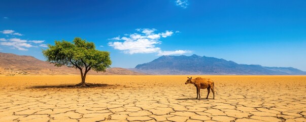 Arid Desert Creeping Over Once Fertile Farmland: Impacts of Desertification and Climate Change
