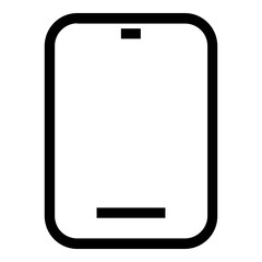 Smartphone icon in outline style. Simple gadget symbol vector illustration — pixel-perfect icon.