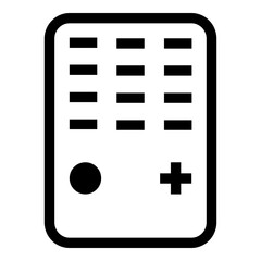 Fototapeta premium Remove control icon in outline style. Simple device symbol vector illustration — pixel-perfect icon.