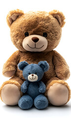 Obraz premium a teddy bear sitting next to a teddy bear