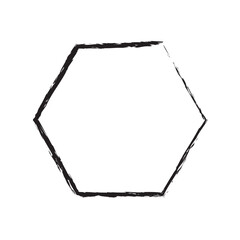 Hexagon vector icon. Outline Filled Vector Sign . . isolated transparent . arrows . data exchange . digitization . technology . black and white outline and filled version . eps10 .