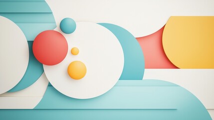 Abstract Colorful Geometric Shapes