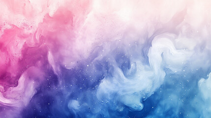 Fototapeta premium Dreamy Pink And Blue Fluid Cloudscape