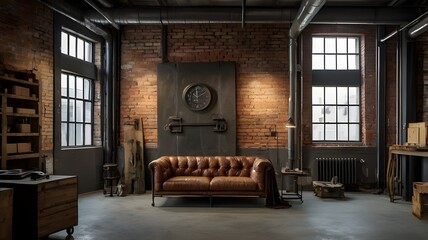 an industrial style room