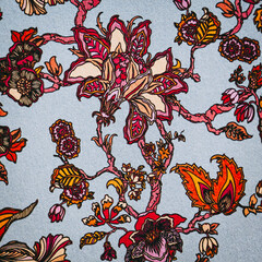 Arrière plan coloré avec motif graphique floral mandala coloriage