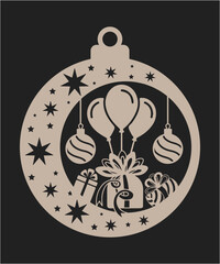 Christmas ornament design. celebration ball designs, merry Christmas design