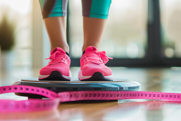 Naklejka premium Managing weight and preventing obesity generative AI technology