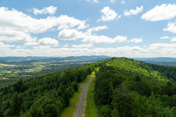 Obraz premium Panorama z Holicy Bieszczady 