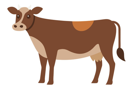recommend clip art: Jersey Cow Vector Illustration, Dairy Cow Clipart, Farm Animal Graphic, Rustic Cattle Design
