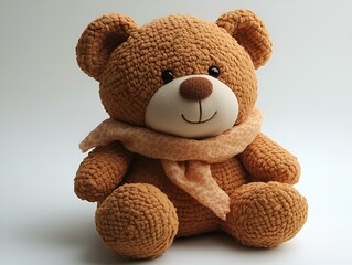 Obraz premium a stuffed bear with a scarf. 