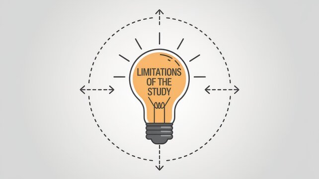 Illustration of Study Limitations with Light Bulb Icon