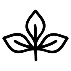 Doodle leaf icons