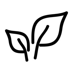 Doodle leaf icons