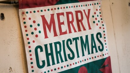 Festive Banner: Merry Christmas Decoration