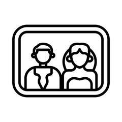 Wedding Photography line icon
