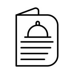 Wedding Menu line icon