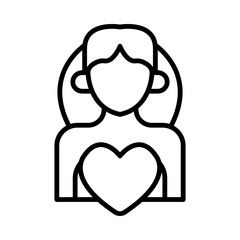 Bride’s Veil line icon