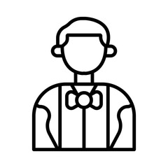 Groom’s Tuxedo line icon