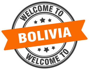 WELCOME TO BOLIVIA STAMP