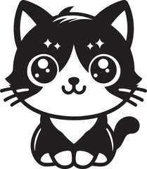 A cute cat vector art design