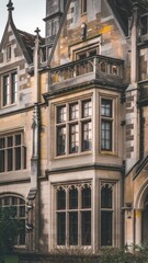 Obraz premium Detailed View of Historical Architectural Facade