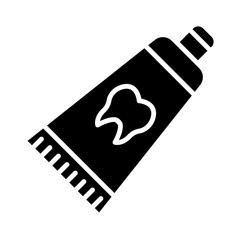 Toothpaste glyph icon